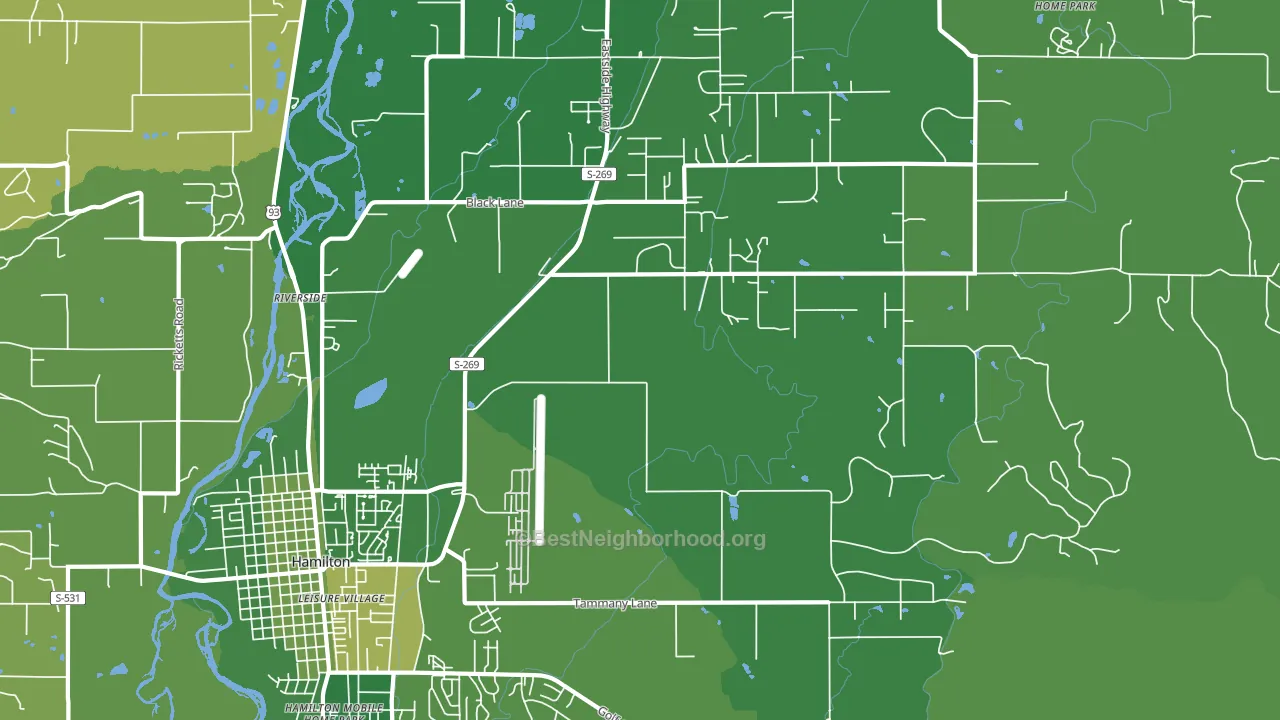 Riverside, MT block-group voter-turnout map