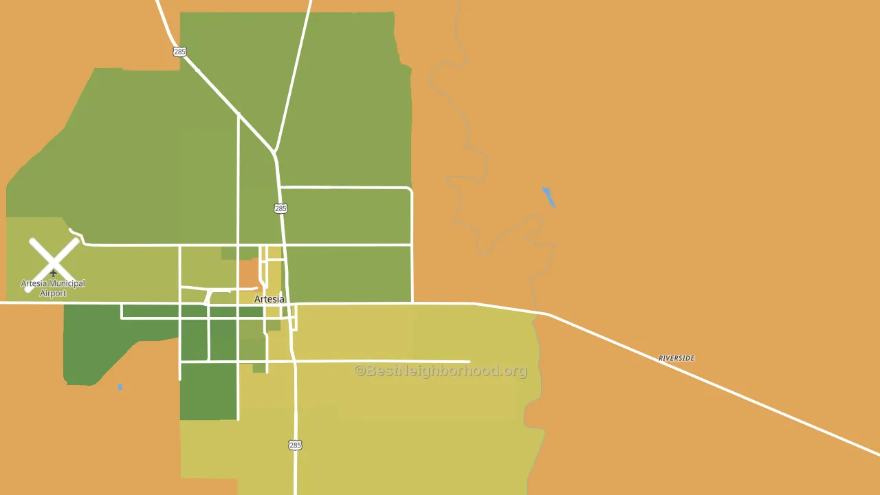 Riverside, NM block-group voter-turnout map