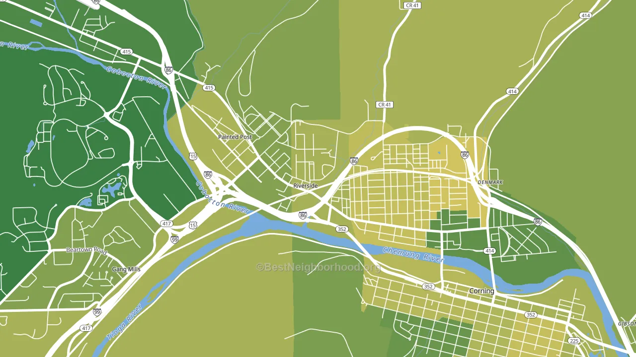 Riverside, NY block-group voter-turnout map