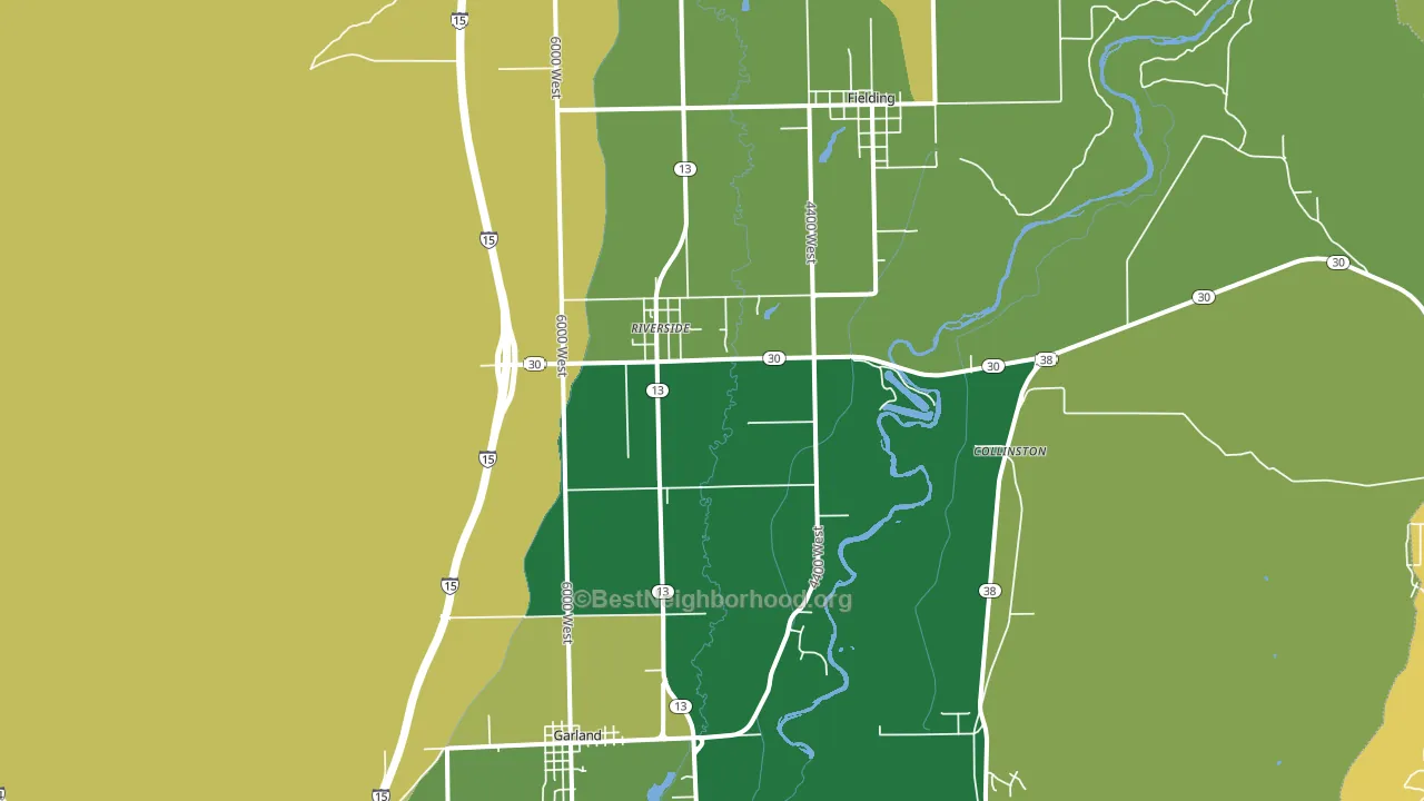 Riverside, UT block-group voter-turnout map