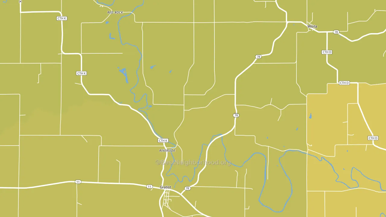 Riverside, WI block-group voter-turnout map