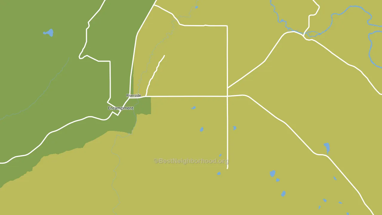 Riverside, WY block-group voter-turnout map