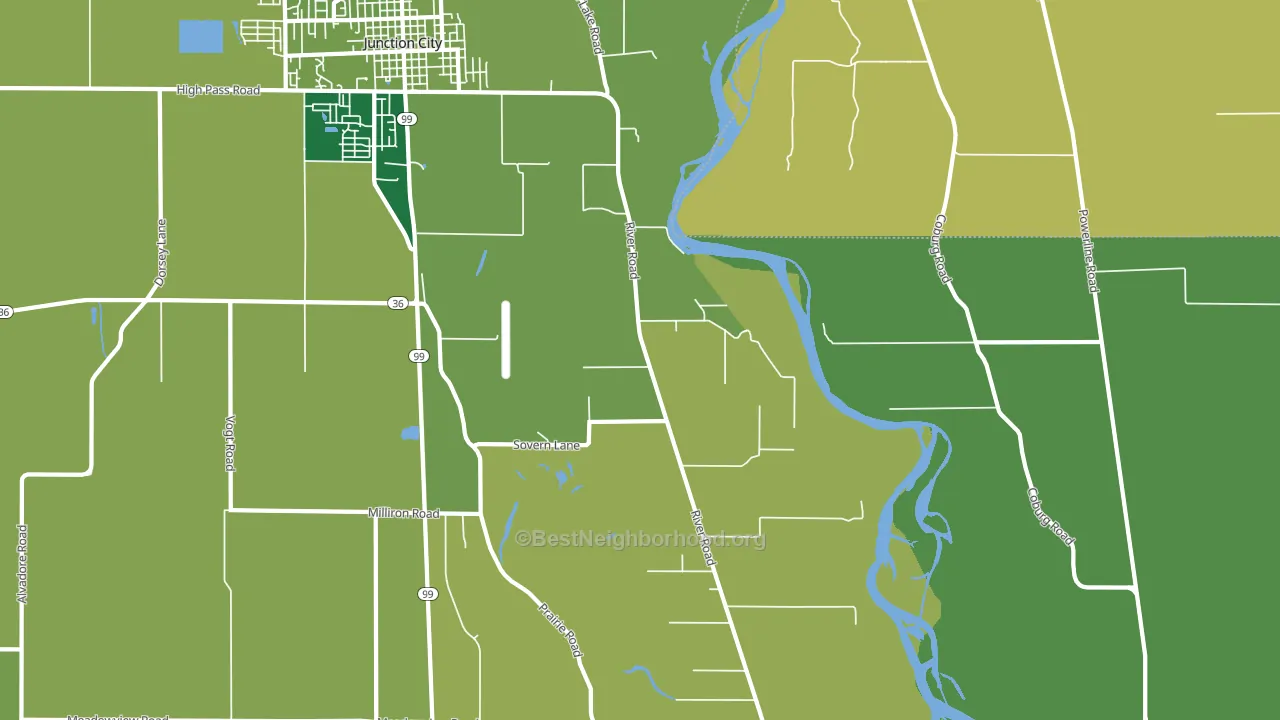 Riverview, OR block-group voter-turnout map
