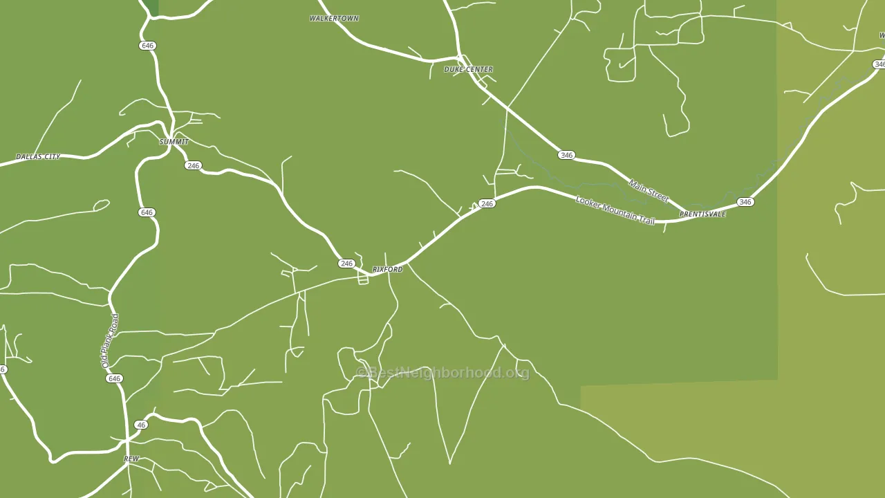Rixford, PA block-group voter-turnout map
