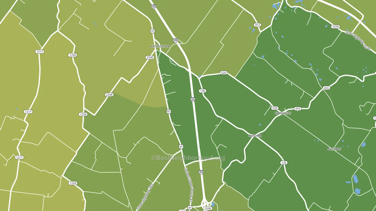 Robards, KY block-group voter-turnout map