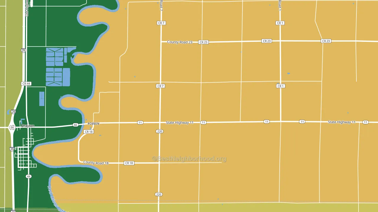 Robbin, MN block-group voter-turnout map