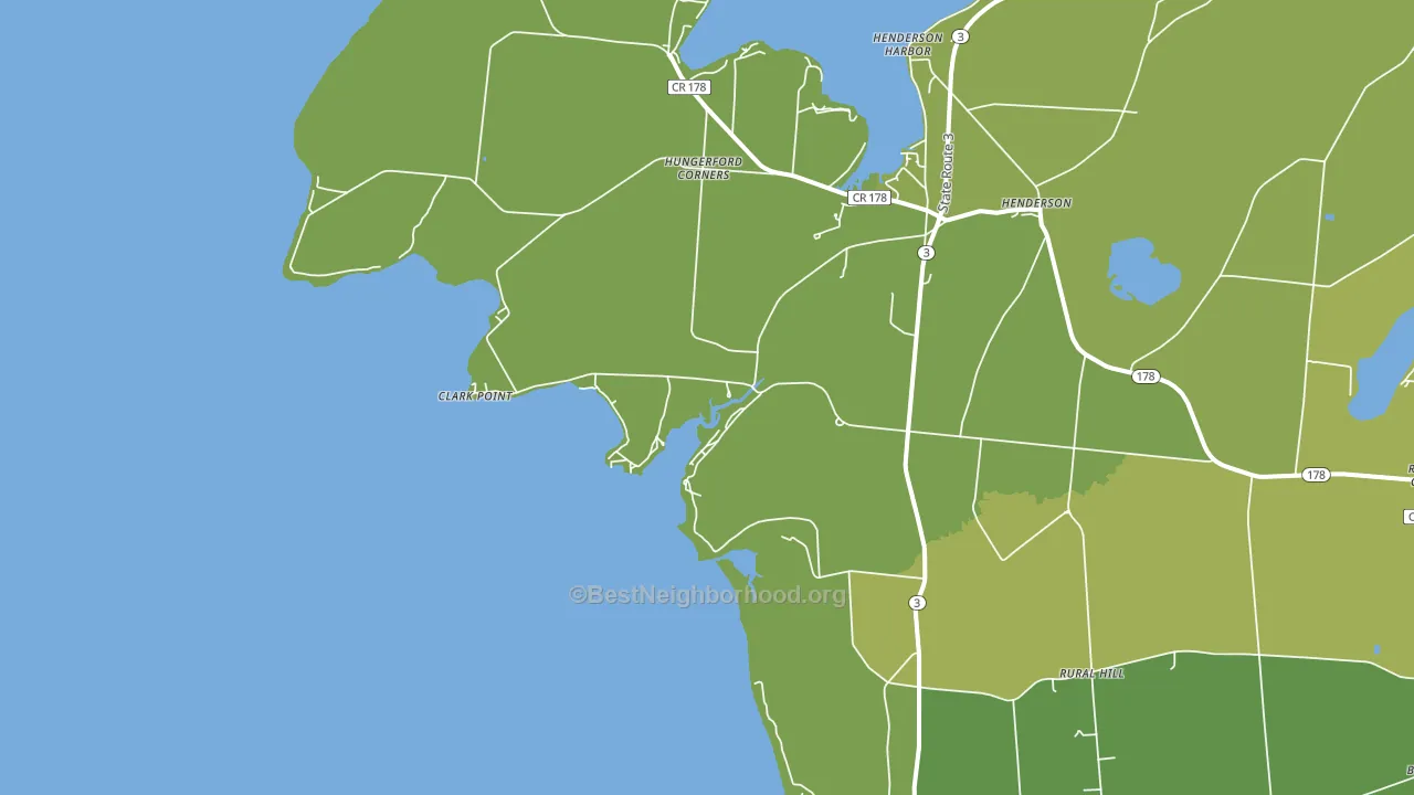 Roberts Corner, NY block-group voter-turnout map