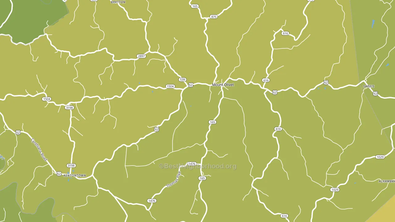 Robertson County, KY block-group voter-turnout map
