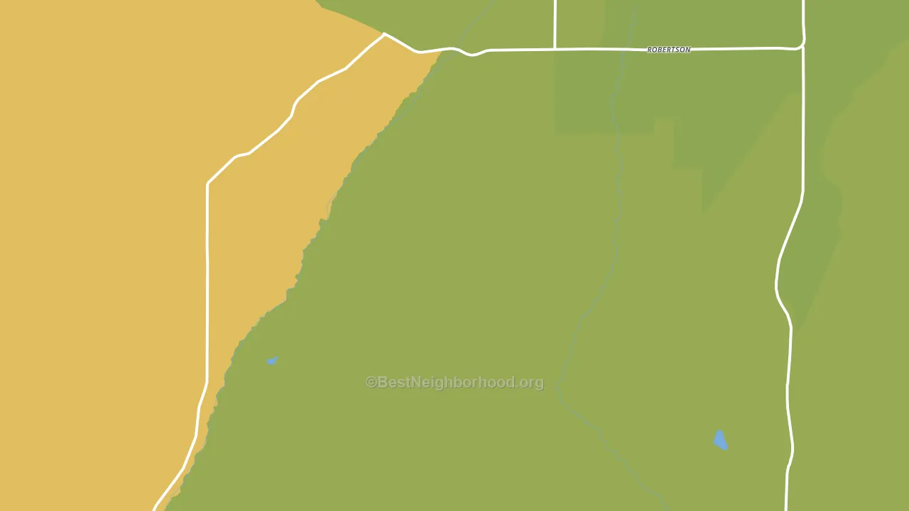 Robertson, WY block-group voter-turnout map