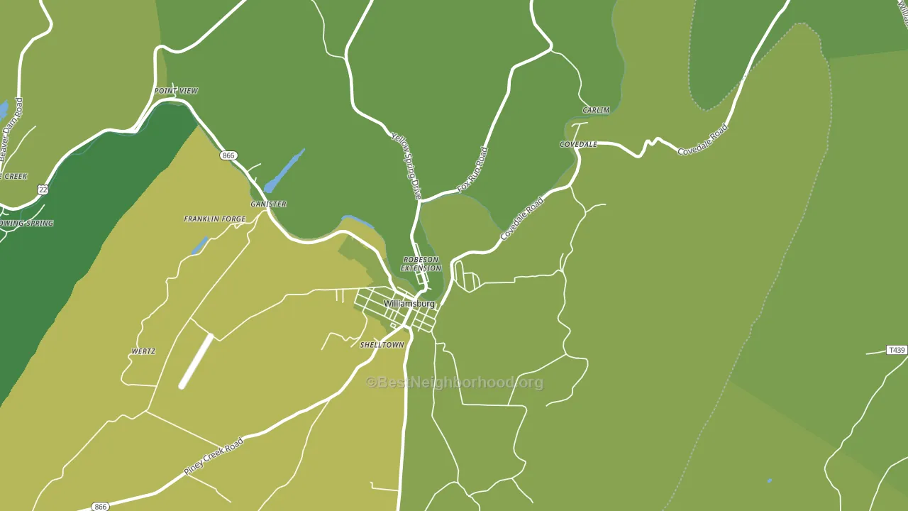 Robeson Extension, PA block-group voter-turnout map