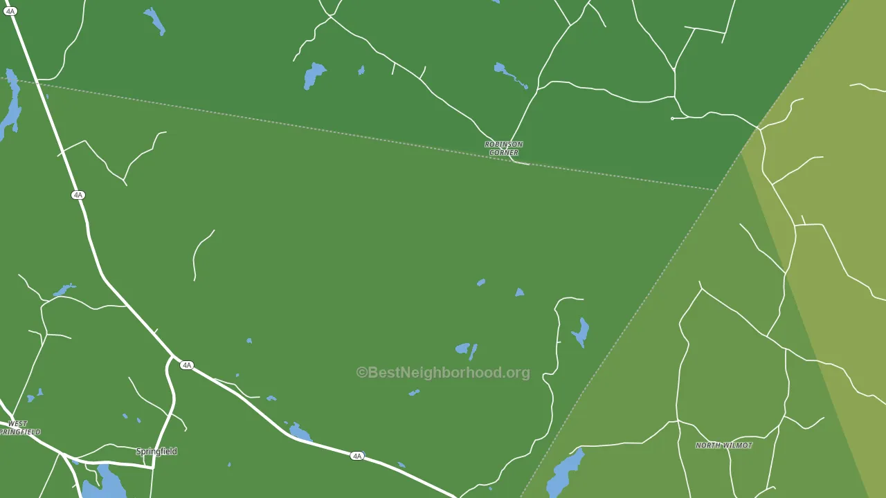 Robinson Corner, NH block-group voter-turnout map