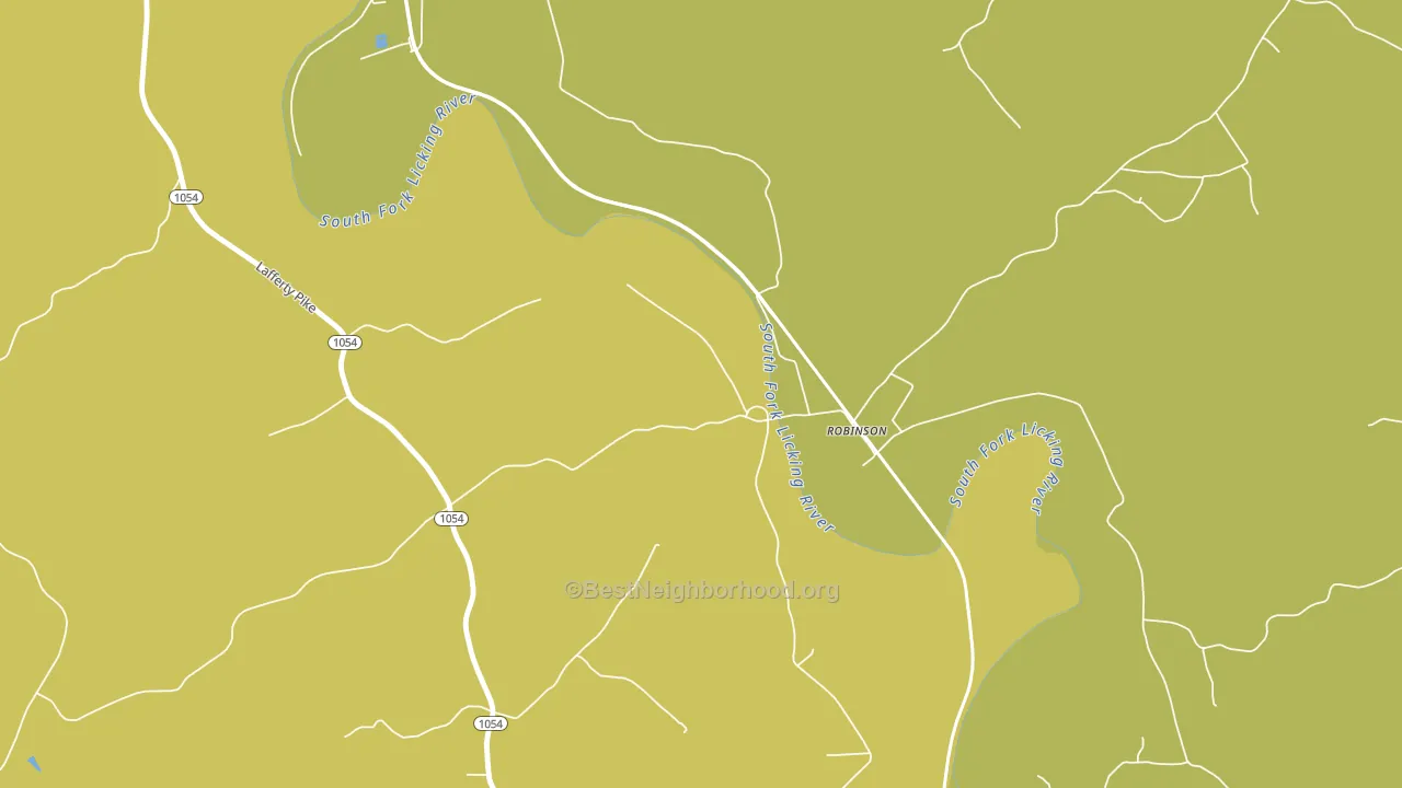 Robinson, KY block-group voter-turnout map