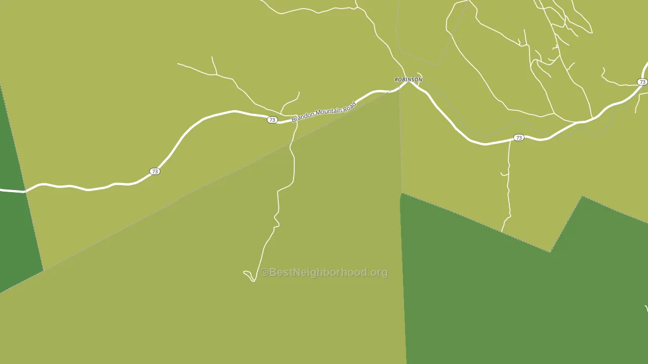 Robinson, VT block-group voter-turnout map