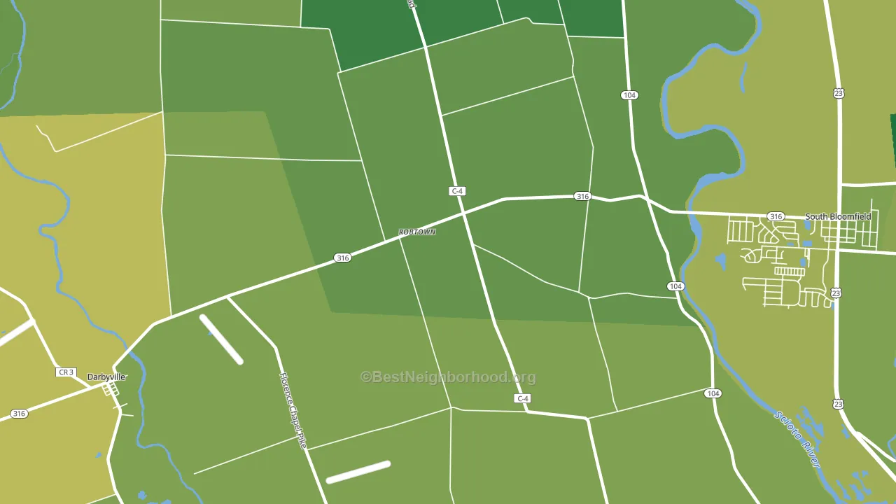 Robtown, OH block-group voter-turnout map