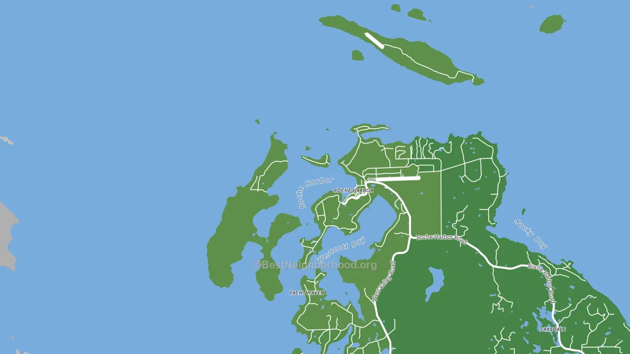 Roche Harbor, WA block-group voter-turnout map