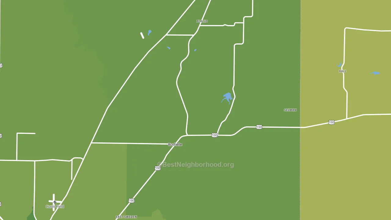 Rochelle, TX block-group voter-turnout map