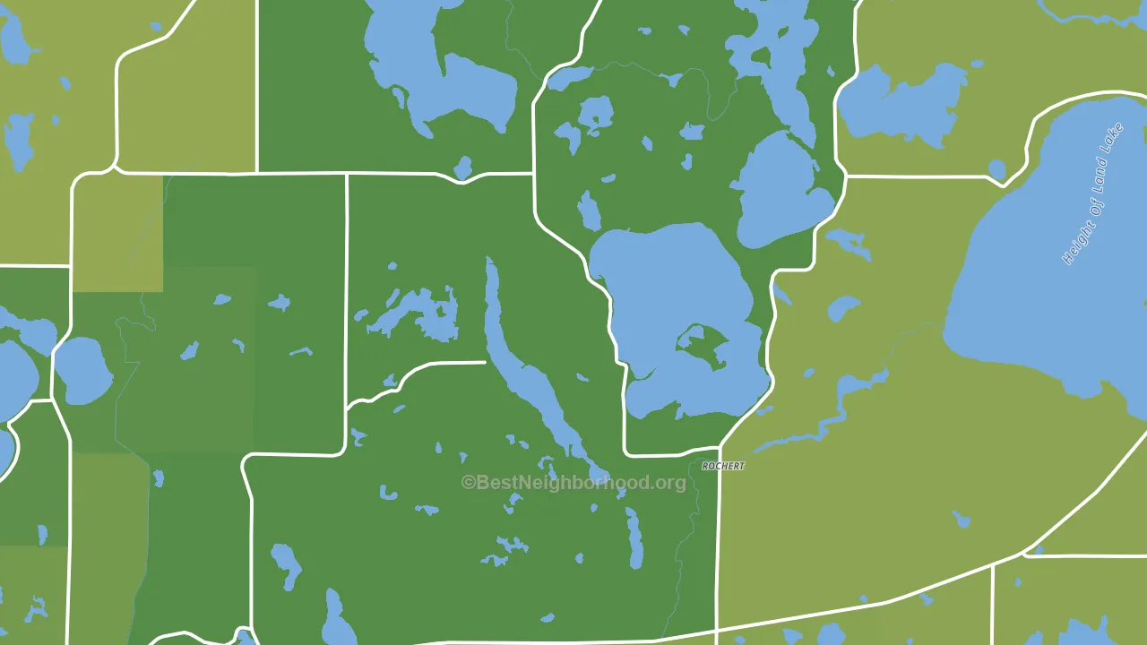 Rochert, MN block-group voter-turnout map