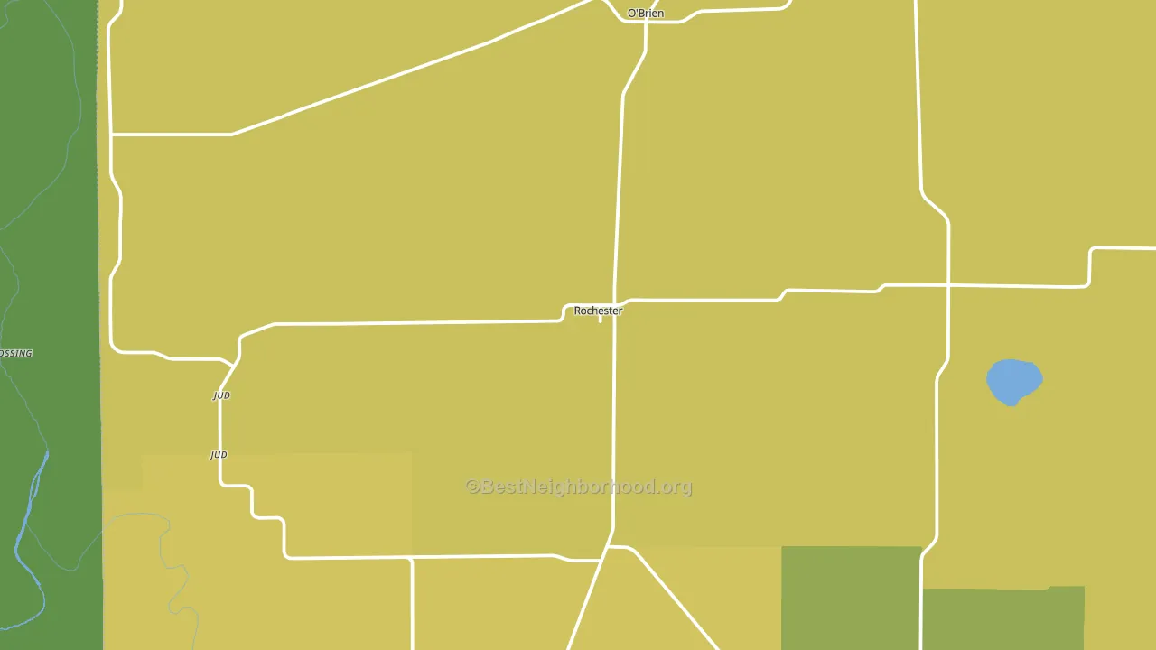 Rochester, TX block-group voter-turnout map