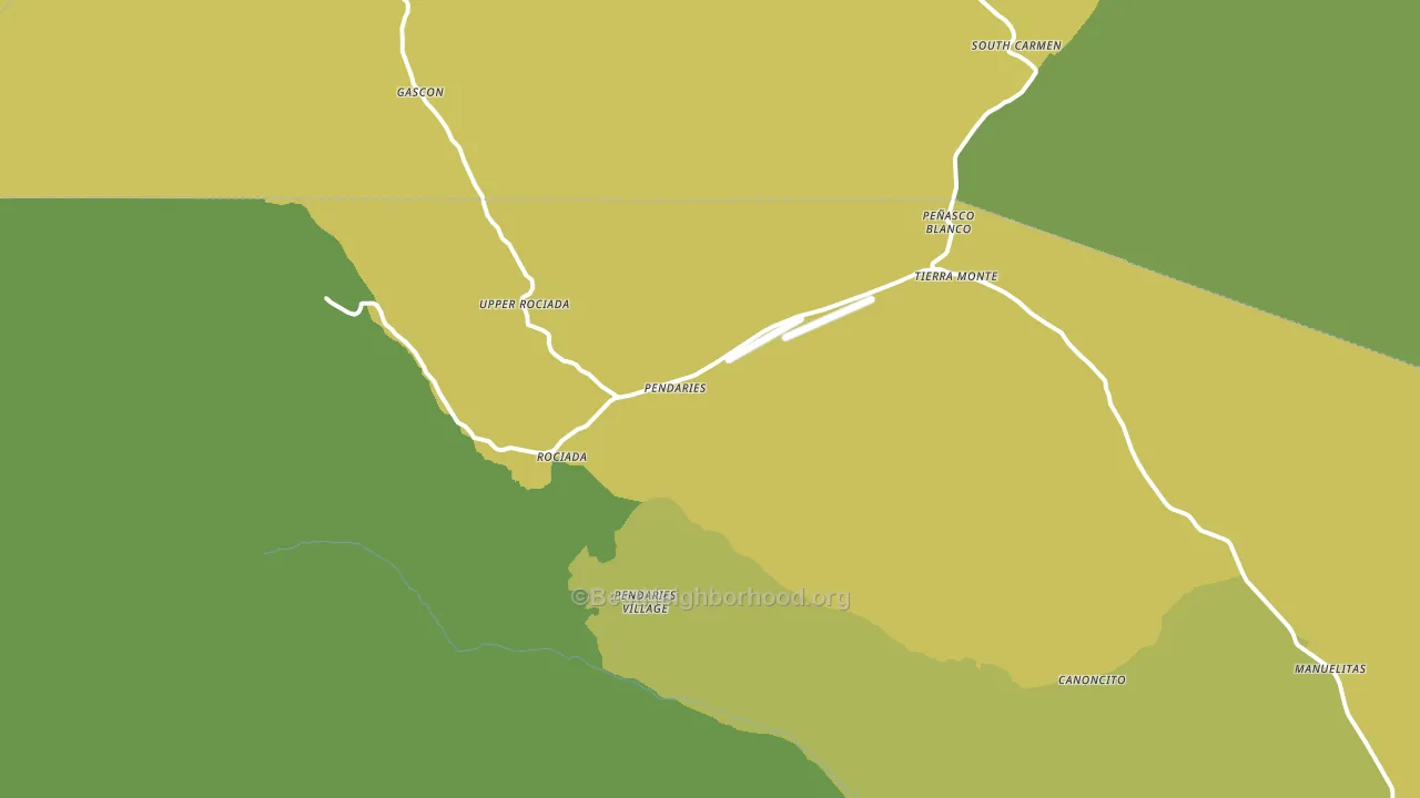 Rociada, NM block-group voter-turnout map