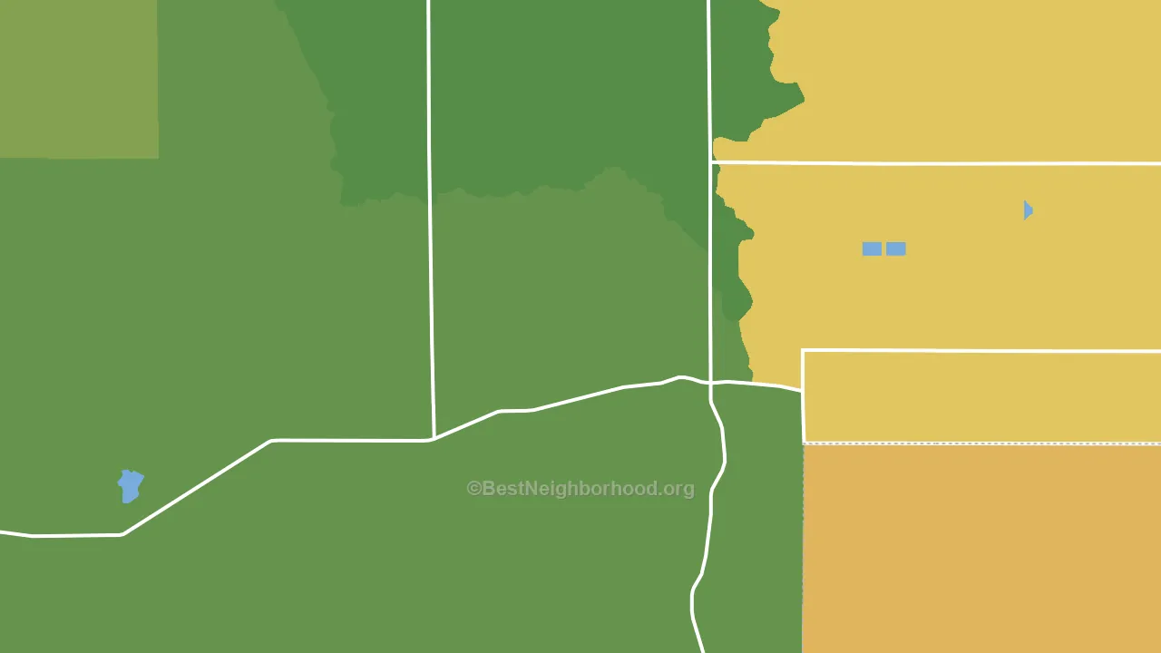 Rock Creek, ID block-group voter-turnout map