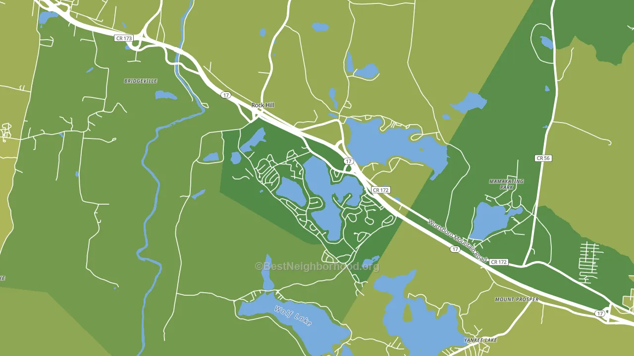 Rock Hill, NY block-group voter-turnout map