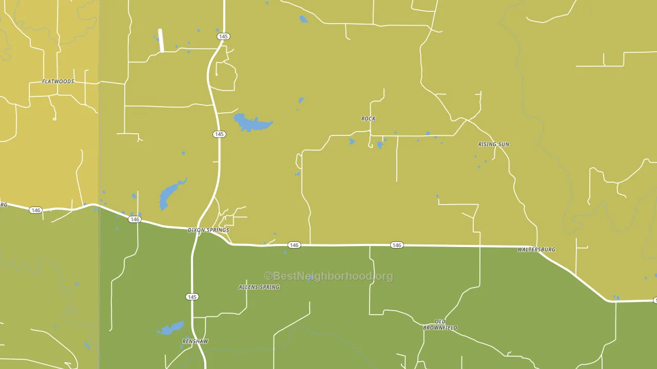 Rock, IL block-group voter-turnout map