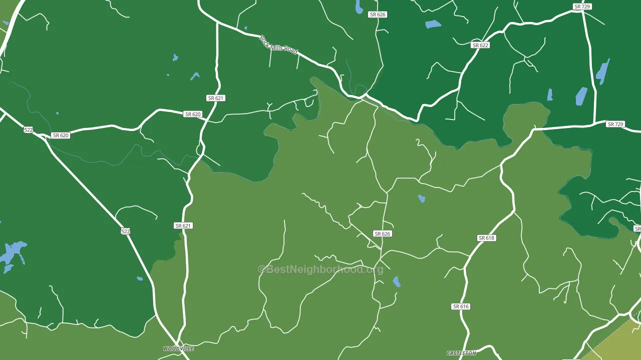 Rock Mills, VA block-group voter-turnout map