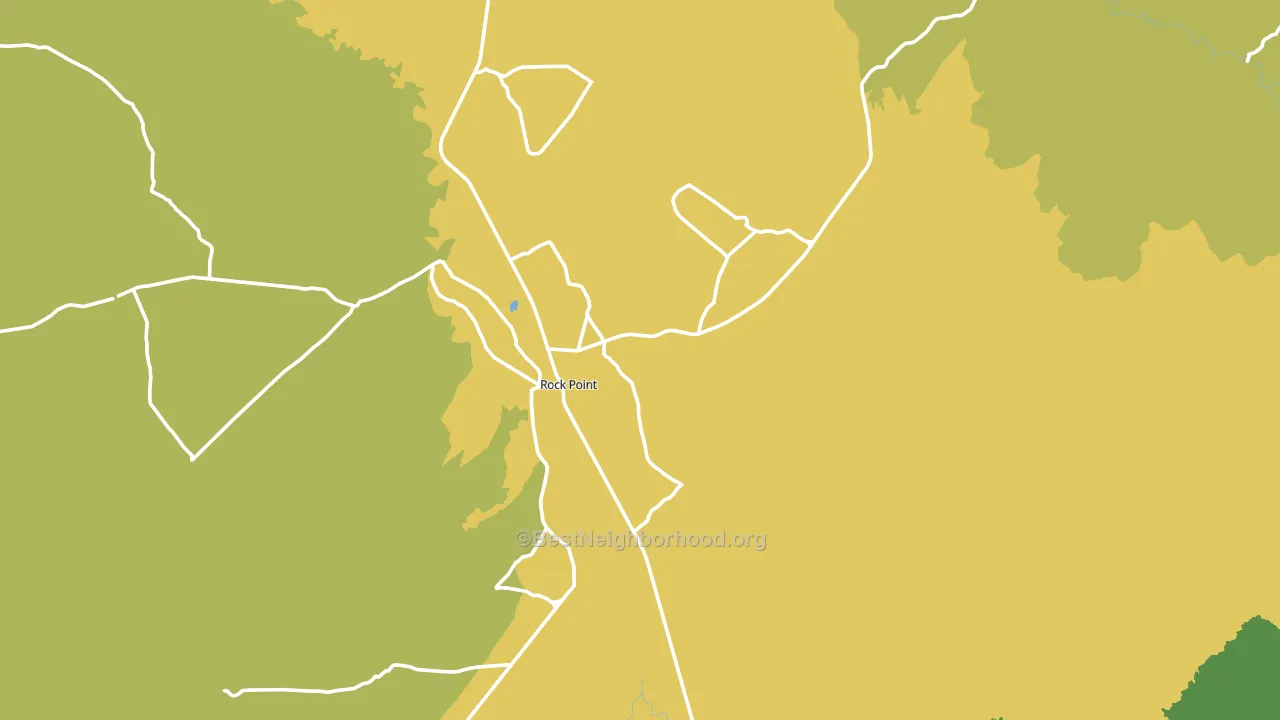 Rock Point, AZ block-group voter-turnout map