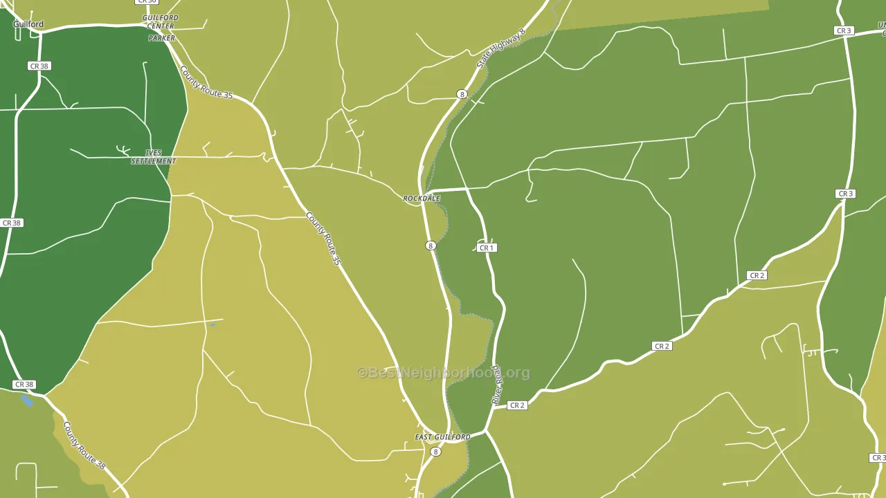 Rockdale, NY block-group voter-turnout map