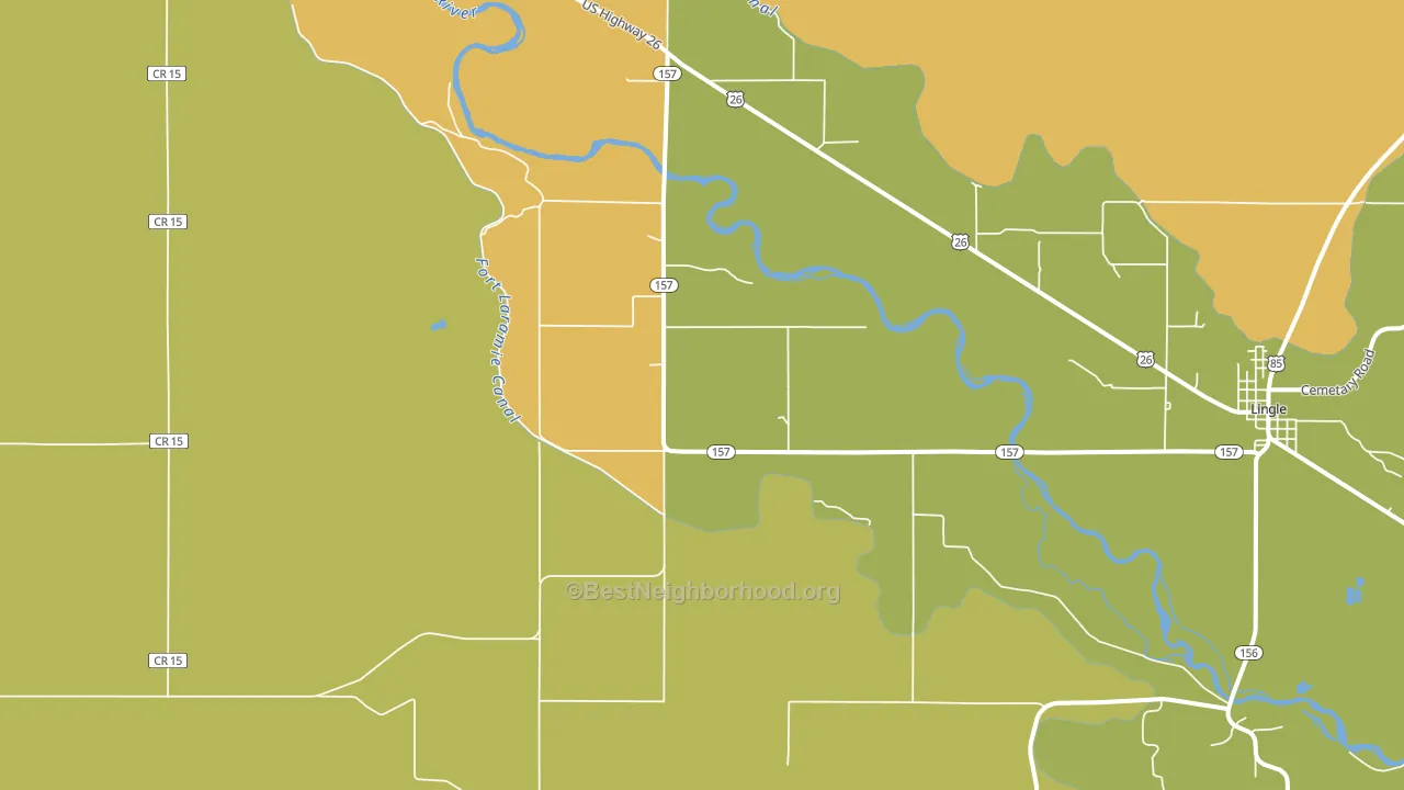 Rockeagle, WY block-group voter-turnout map