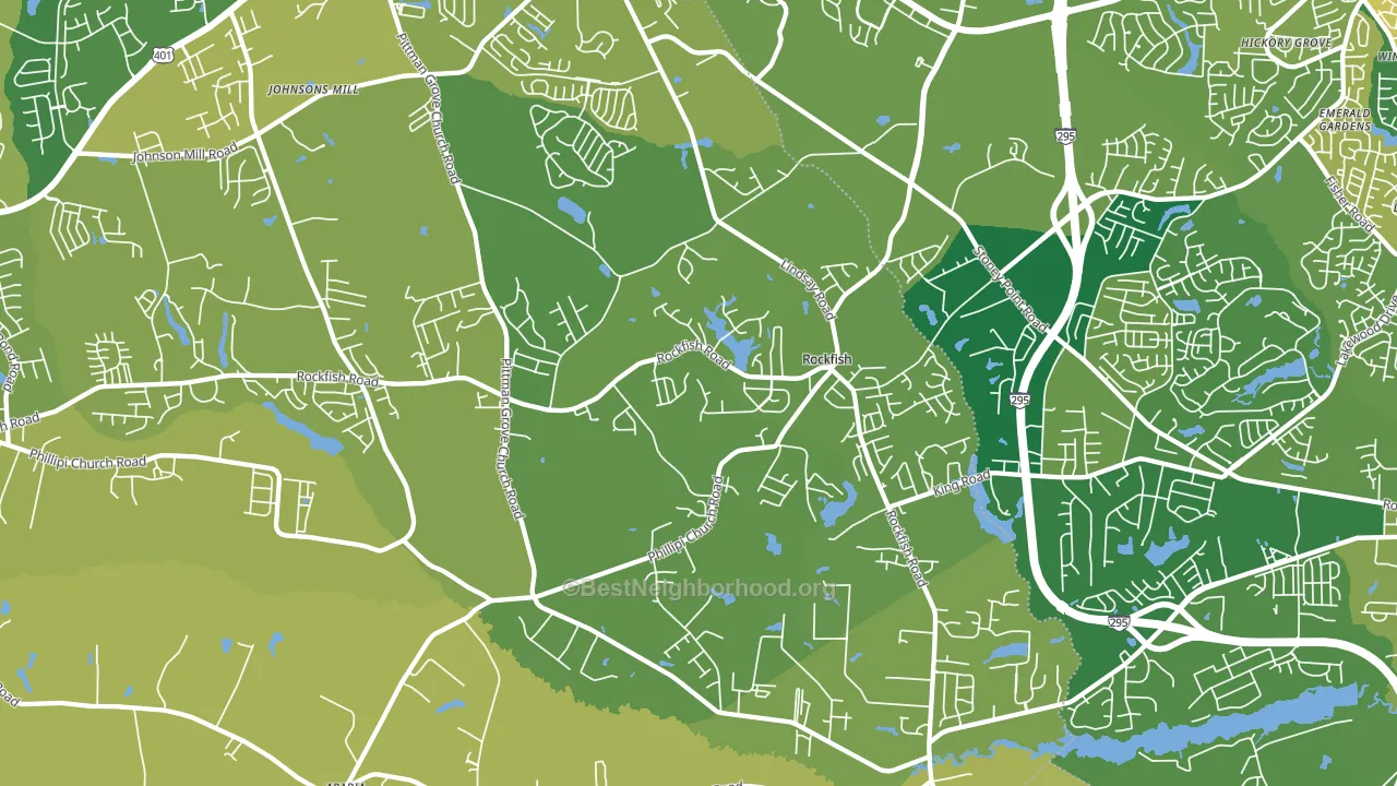 Rockfish, Raeford, NC block-group voter-turnout map