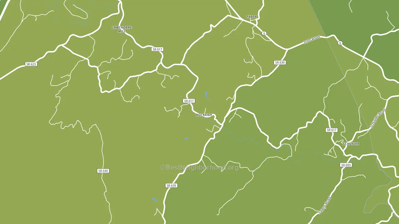 Rockfish, VA block-group voter-turnout map