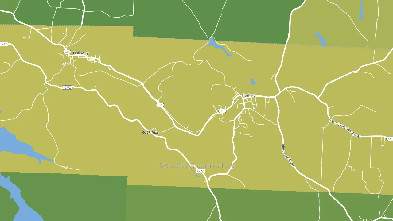 Rockhill, OH block-group voter-turnout map
