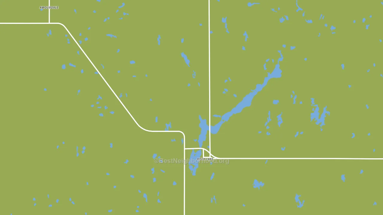 Rocklake, ND block-group voter-turnout map
