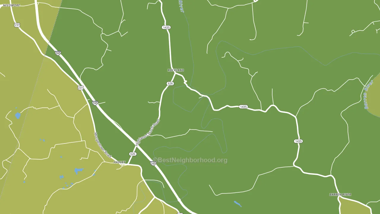 Rockland, KY block-group voter-turnout map