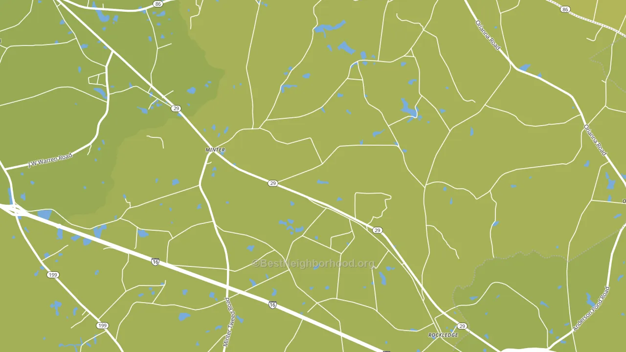 Rockledge, GA block-group voter-turnout map