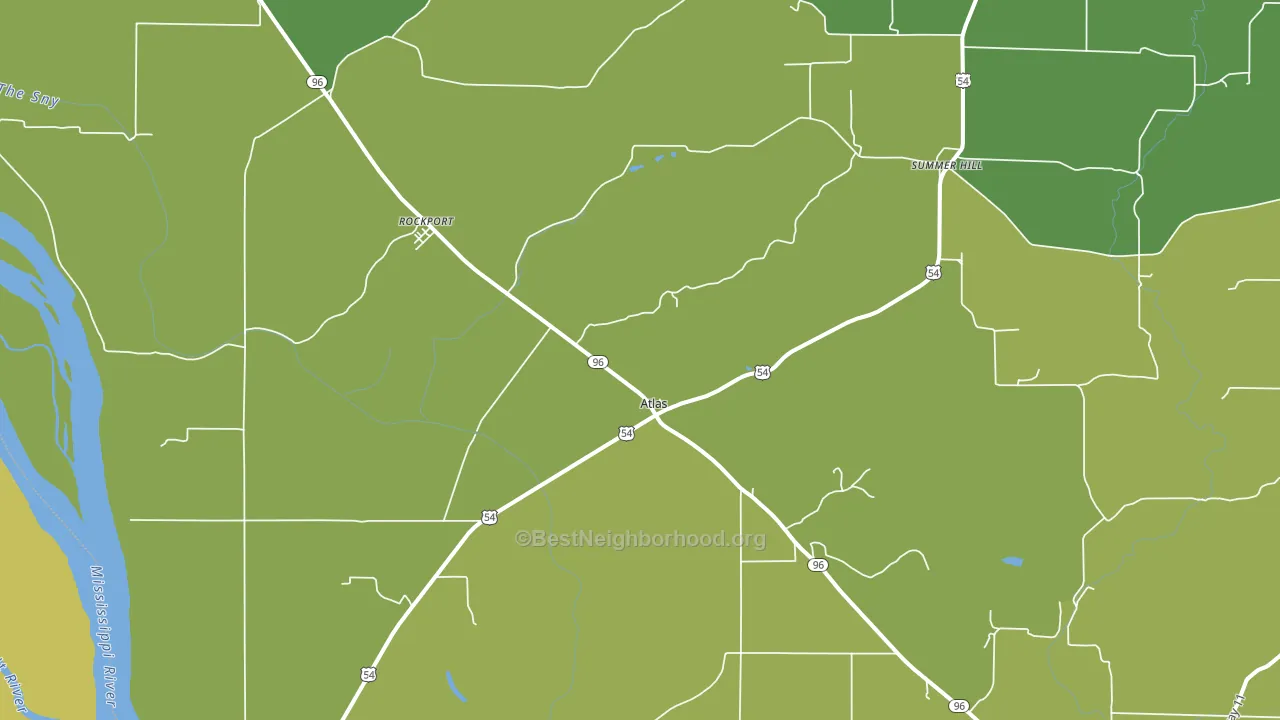 Rockport, IL block-group voter-turnout map