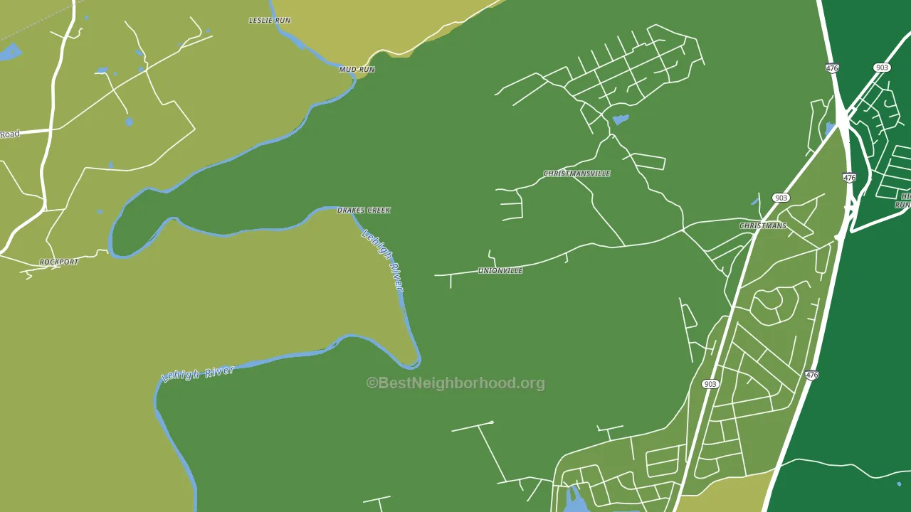 Rockport, PA block-group voter-turnout map