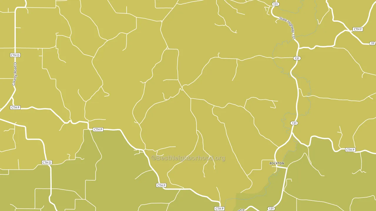 Rockton, WI block-group voter-turnout map