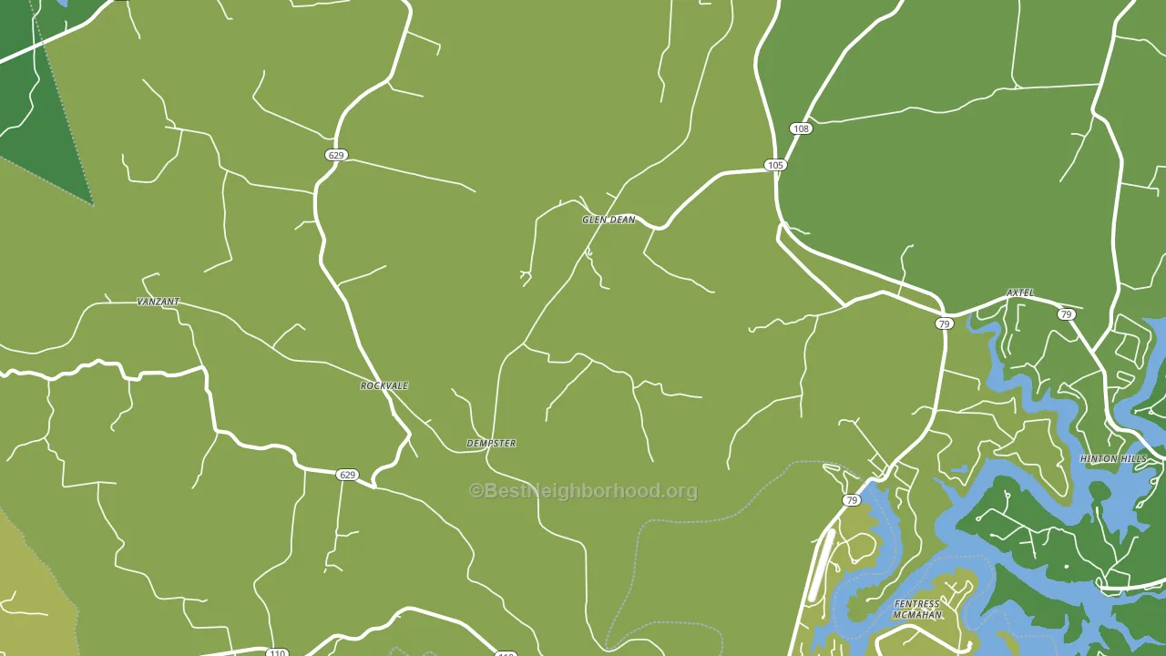 Rockvale, KY block-group voter-turnout map