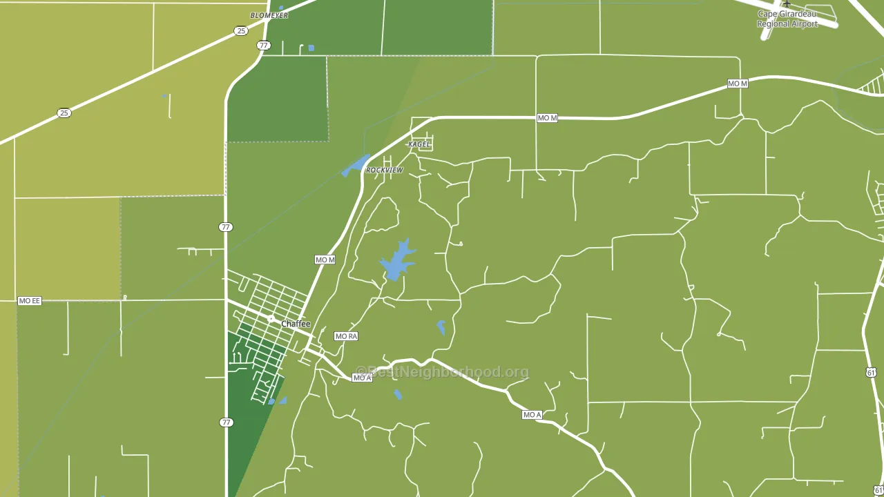 Rockview, MO block-group voter-turnout map