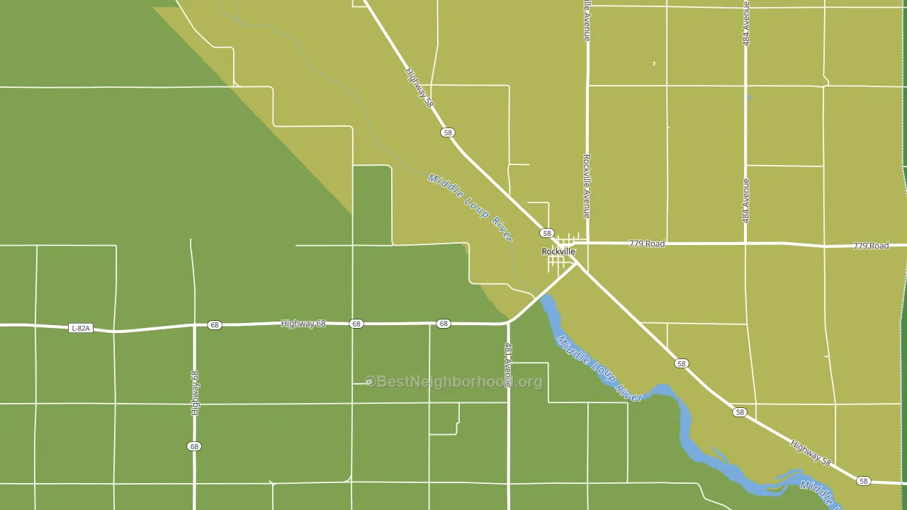 Rockville, NE block-group voter-turnout map