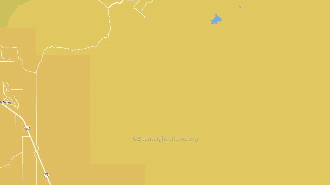 Rockville, UT block-group voter-turnout map