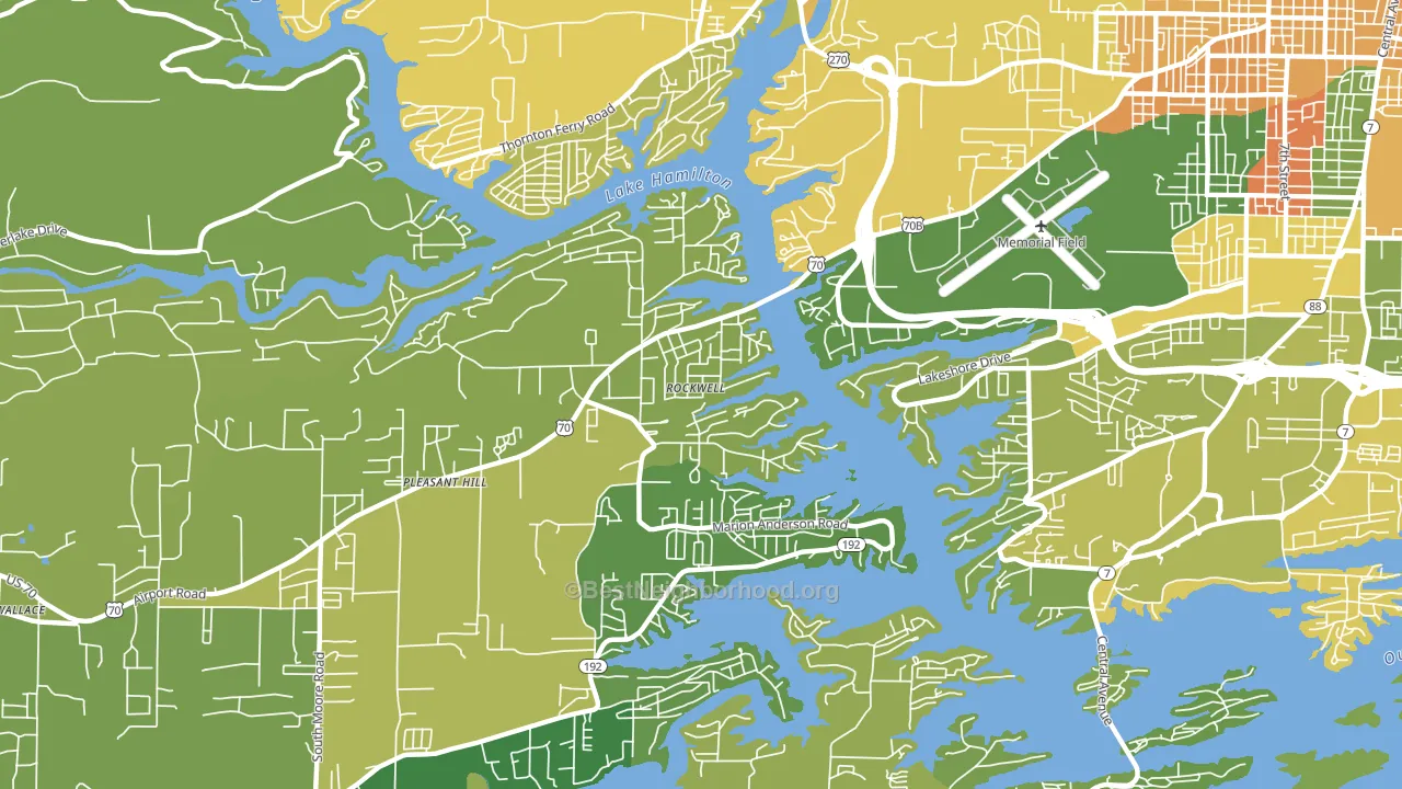 Rockwell, AR block-group voter-turnout map