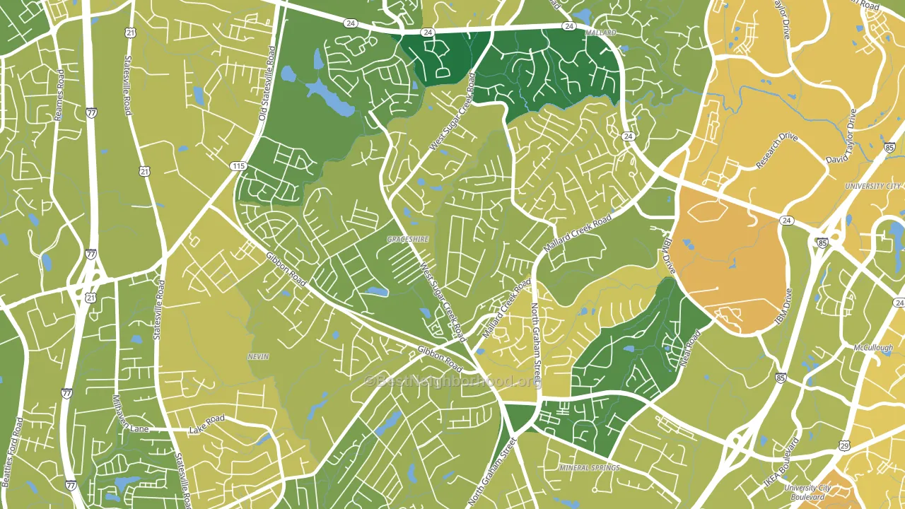 Rockwell Park-Hemphill Heights, Charlotte, NC block-group voter-turnout map
