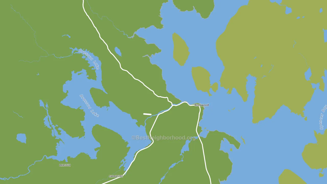 Rockwood, ME block-group voter-turnout map