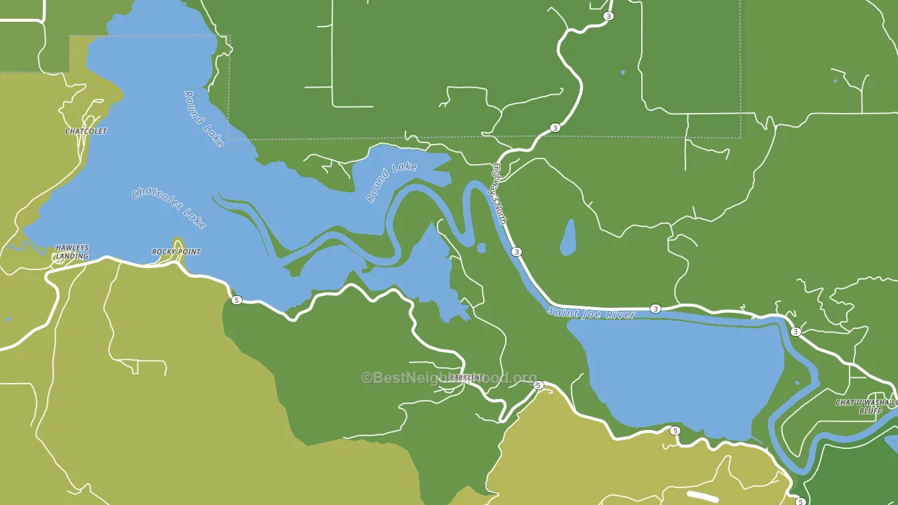 Rocky Point, ID block-group voter-turnout map