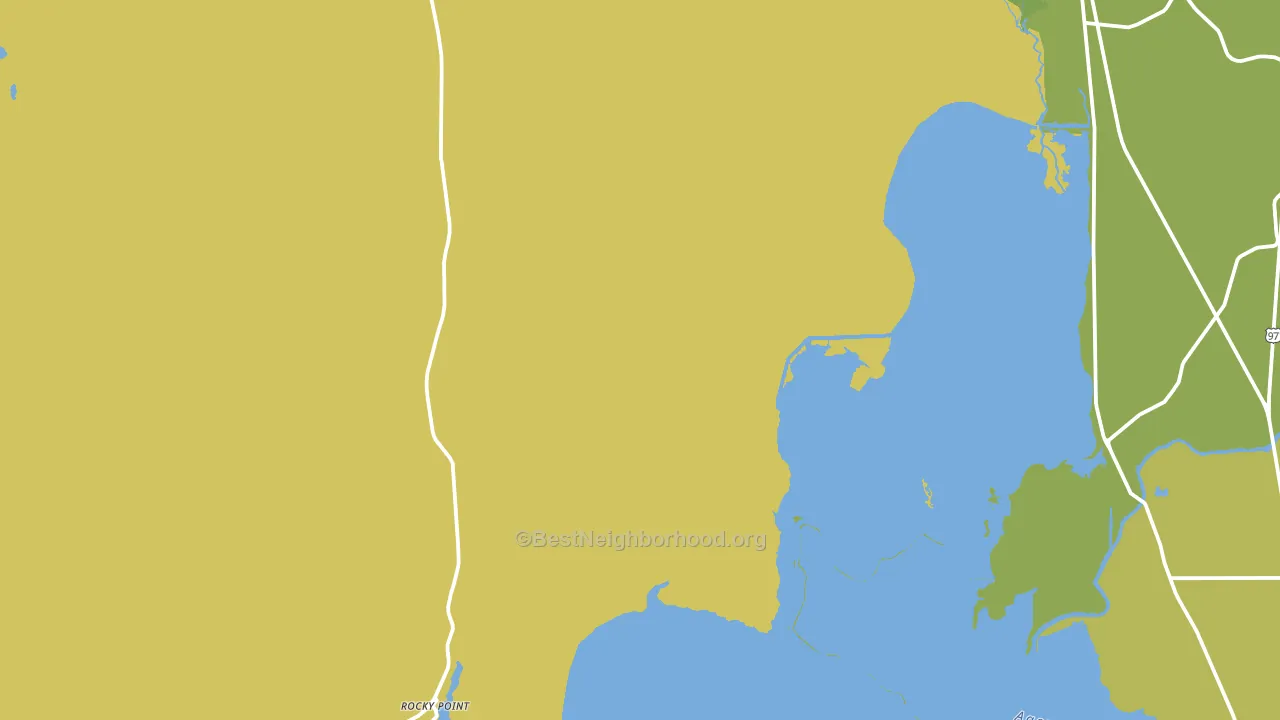 Rocky Point, OR block-group voter-turnout map