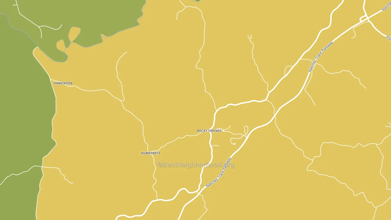 Rocky Springs, MS block-group voter-turnout map