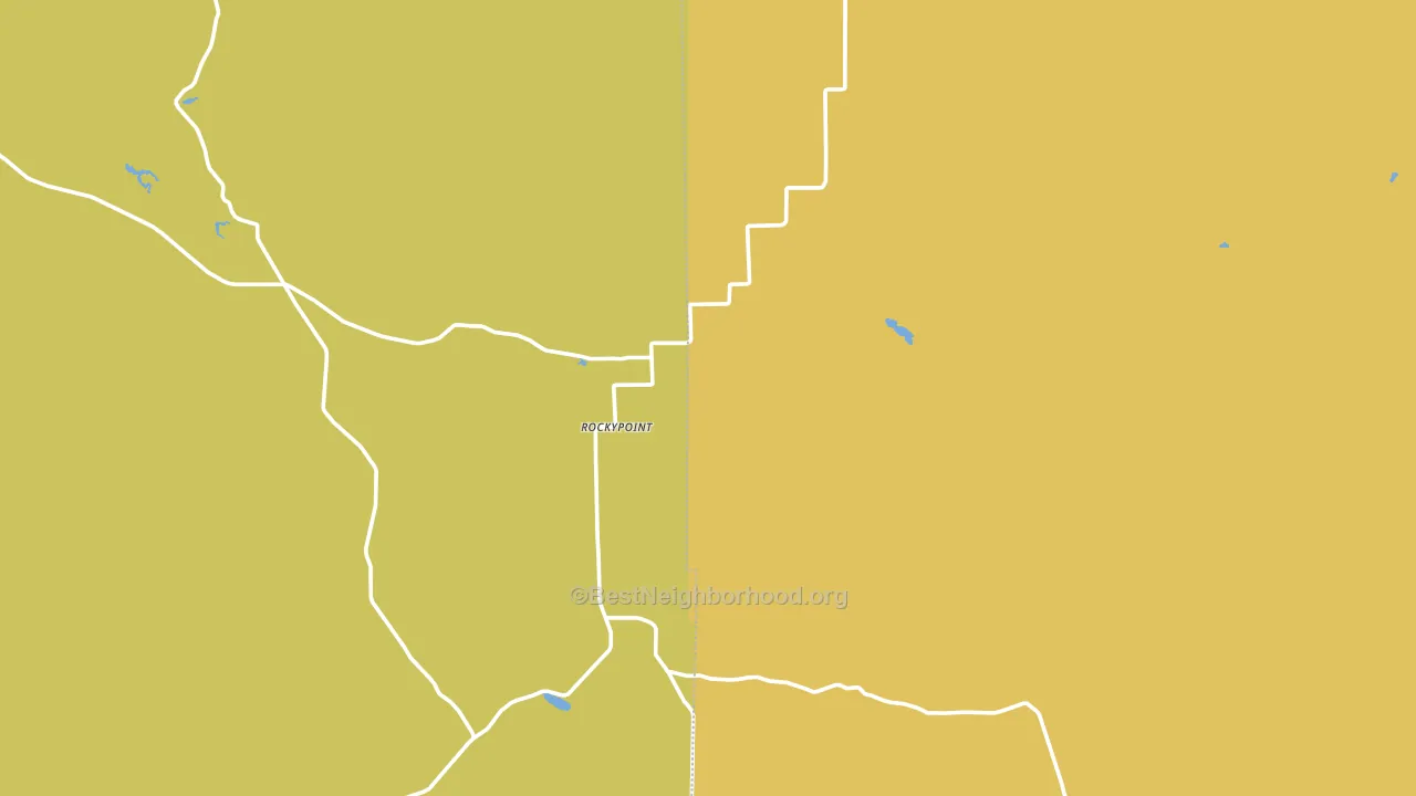Rockypoint, WY block-group voter-turnout map
